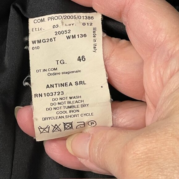 Armani Collezioni Alpaca & Wool Boucle Tweed Houndstooth Blazer Size 10 US 46 - Picture 9 of 11